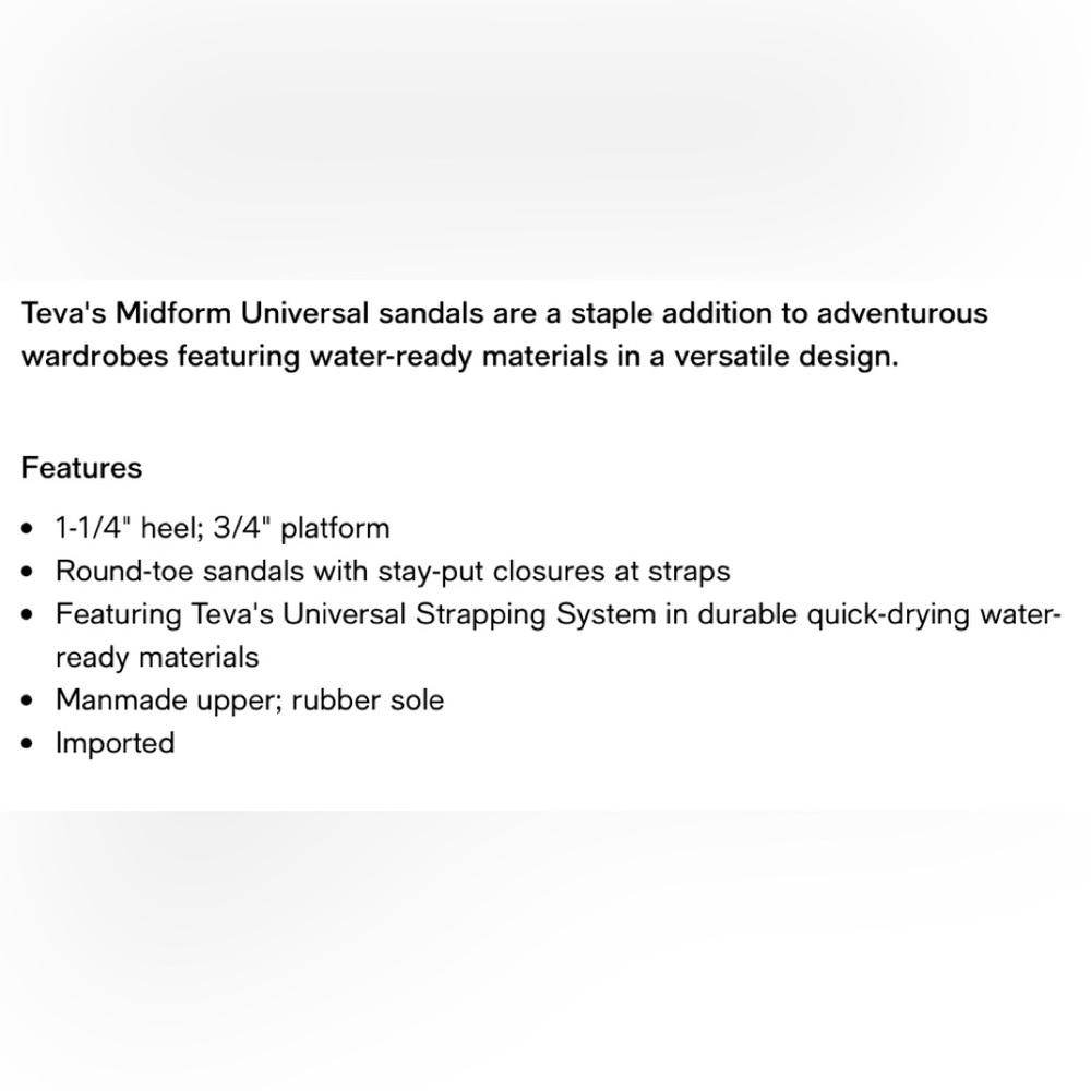 Teva Midform Universal Sandals - Picture 2 of 2